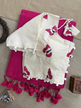 Elegance in Every Drape – Khadi Cotton Saree with Blouse